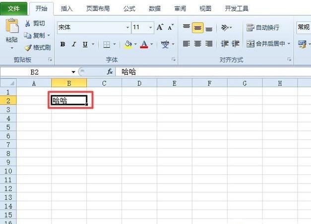 Excel单元格输入文字