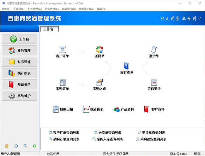 百惠商贸通管理系统智通版