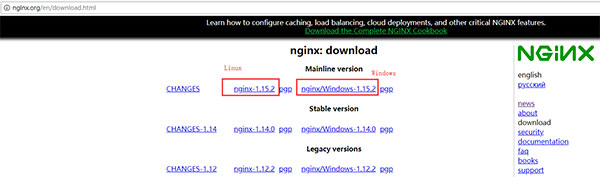 Nginx Windows官网下载