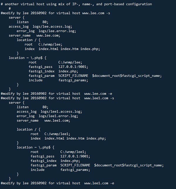 Nginx Virtual Host多站点配置详解 