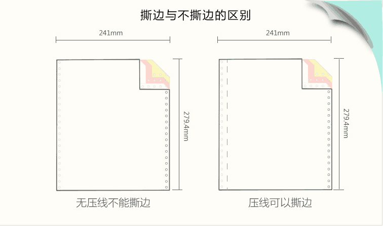 针式打印纸撕边与不撕边的区别